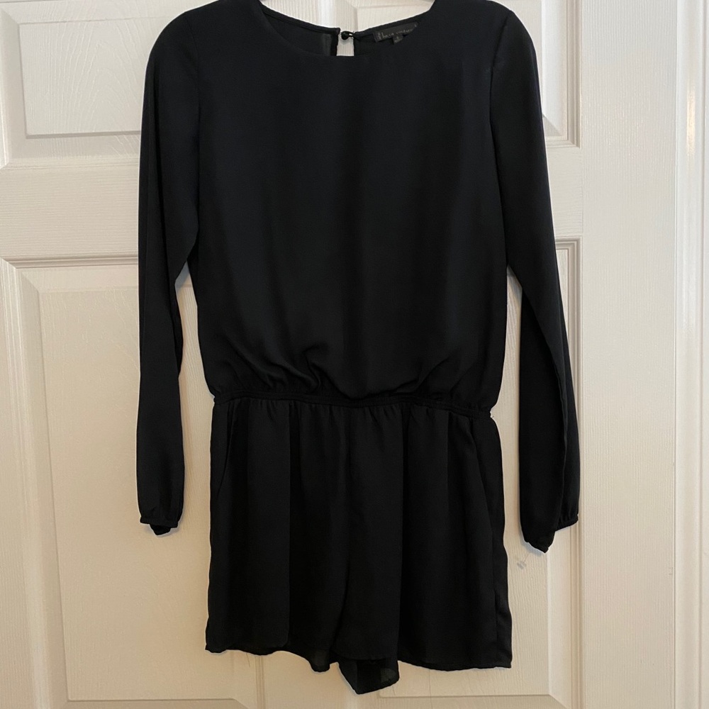 Lucca Couture Black Shorts Romper